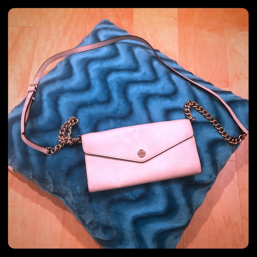 Michael Kors White Mini Leather Cross-body Bag